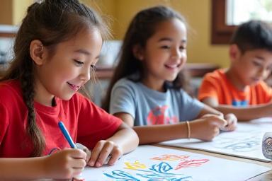 Atelier enfants calligraphie